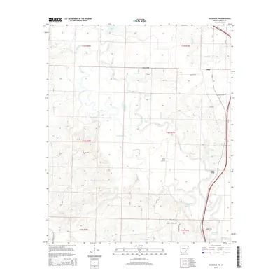 2014 Map of Doddridge NW, 2014 Print