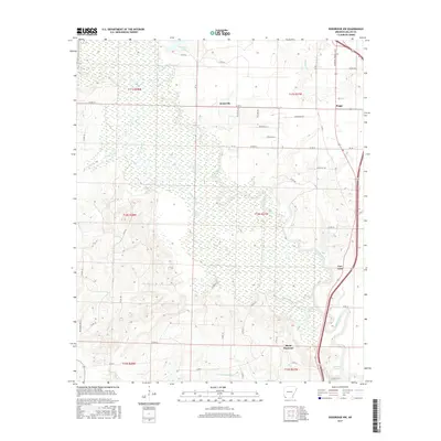 2017 Map of Doddridge NW, 2017 Print
