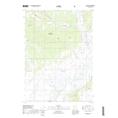 2017 Map of Dodge Butte, 2017 Print