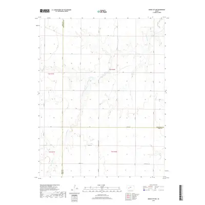 2018 Map of Dodge City NW, 2018 Print
