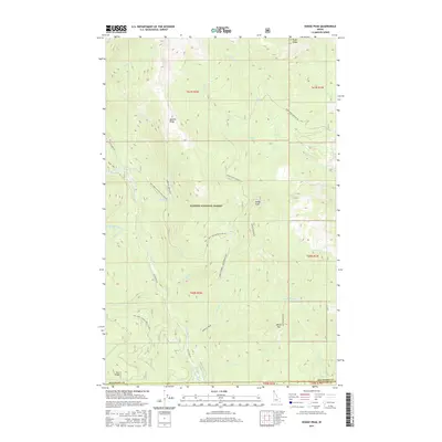 2017 Map of Dodge Peak, 2017 Print