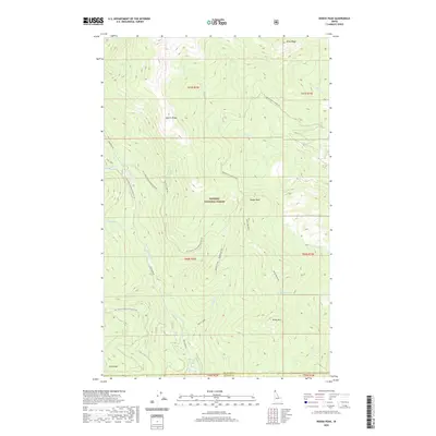 2020 Map of Dodge Peak, 2020 Print