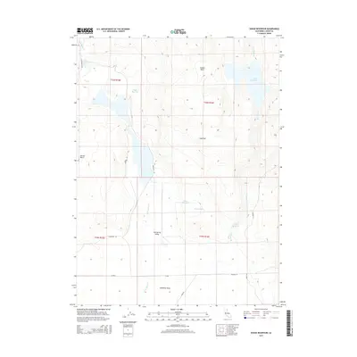 2015 Map of Dodge Reservoir, 2015 Print