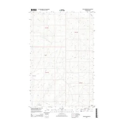 2014 Map of Dodge Reservoir, 2014 Print