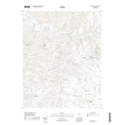2019 Map of Dodson Branch, 2019 Print