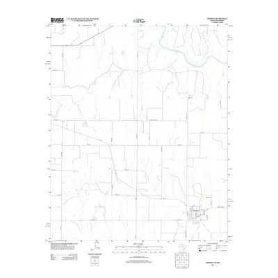 2013 Map of Dodson, 2013 Print
