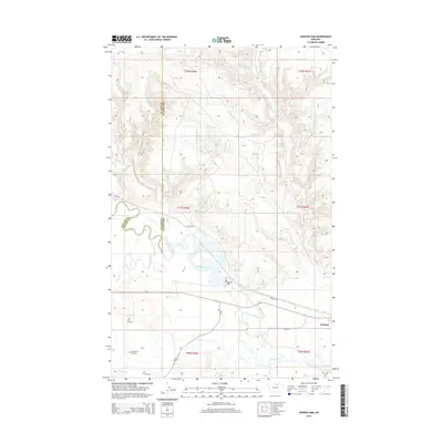 2014 Map of Dodson Dam, 2014 Print