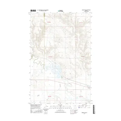 2017 Map of Dodson Dam, 2017 Print