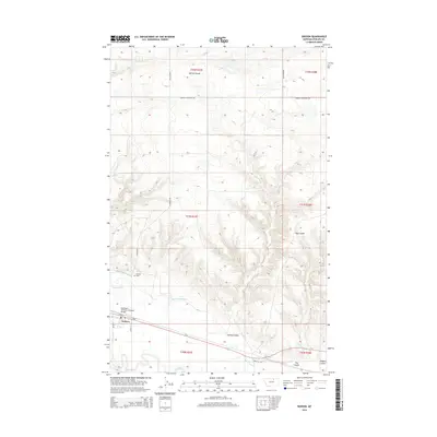 2014 Map of Dodson, 2014 Print