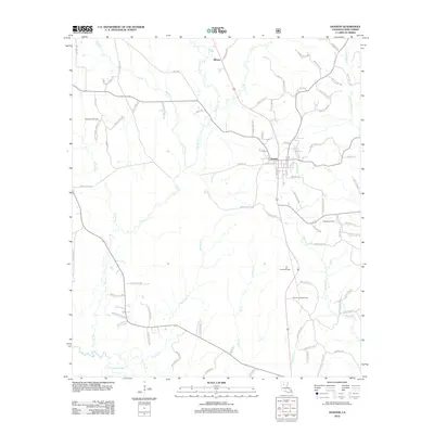 2012 Map of Dodson, 2012 Print