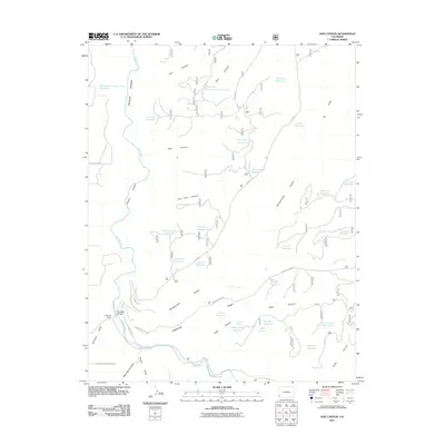 2011 Map of Doe Canyon, 2011 Print