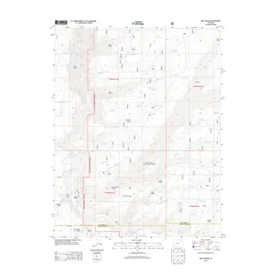 2013 Map of Doe Canyon, 2013 Print