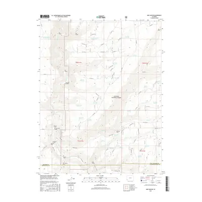 2016 Map of Doe Canyon, 2016 Print