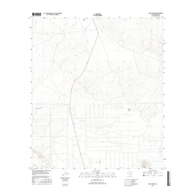 2016 Map of Dog Canyon, 2016 Print