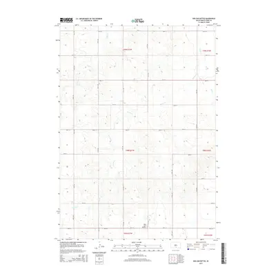 2015 Map of Dog Ear Buttes, 2015 Print