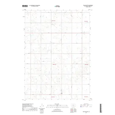 2017 Map of Dog Ear Buttes, 2017 Print