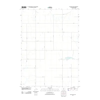 2012 Map of Dog Ear Lake, 2012 Print