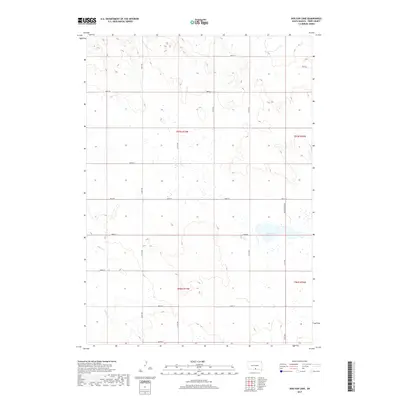 2017 Map of Dog Ear Lake, 2017 Print