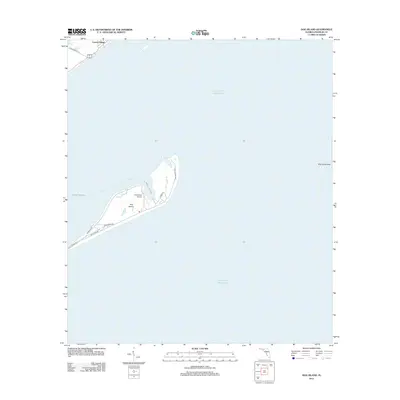 2012 Map of Dog Island, 2012 Print