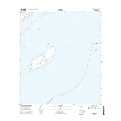 2015 Map of Dog Island, 2015 Print