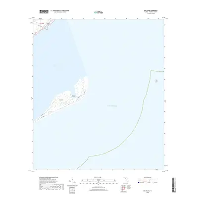 2018 Map of Dog Island, 2018 Print