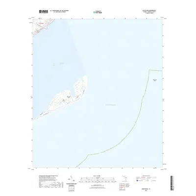 2021 Map of Dog Island, 2021 Print