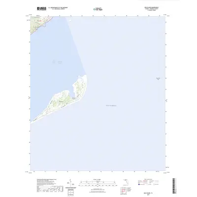 2024 Map of Dog Island, 2024 Print