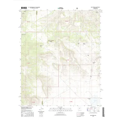 2017 Map of Dog Springs, 2017 Print
