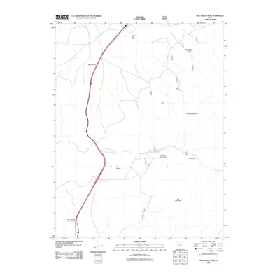 2011 Map of Dog Valley Peak, 2011 Print