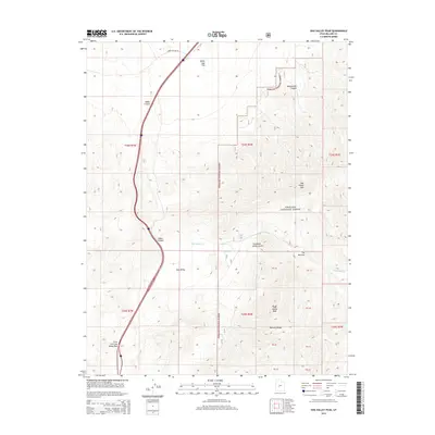 2014 Map of Dog Valley Peak, 2014 Print