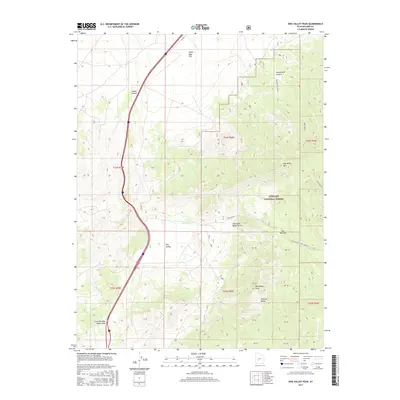 2017 Map of Dog Valley Peak, 2017 Print