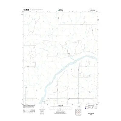 2012 Map of Doga Creek, 2012 Print