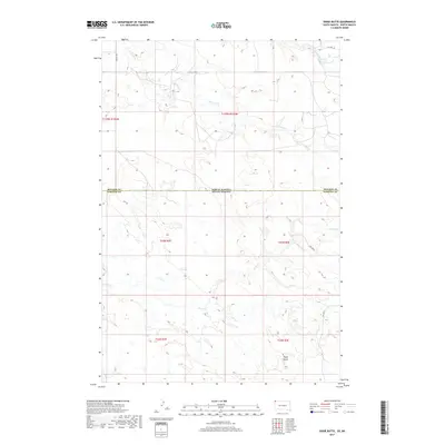 2017 Map of Dogie Butte, 2017 Print