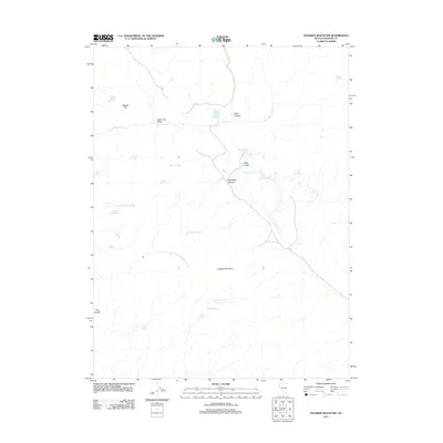 2011 Map of Dogskin Mountain, 2011 Print