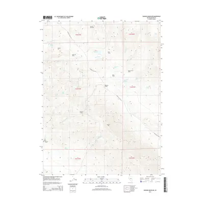 2014 Map of Dogskin Mountain, 2014 Print