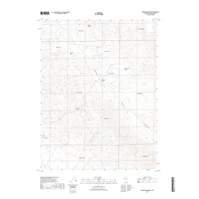 2018 Map of Dogskin Mountain, 2018 Print