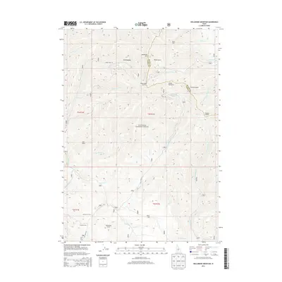 2013 Map of Dollarhide Mountain, 2013 Print