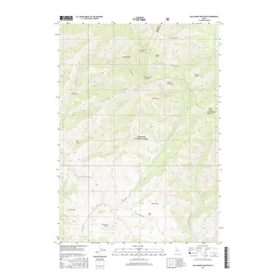2017 Map of Dollarhide Mountain, 2017 Print