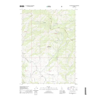 2020 Map of Dollarhide Mountain, 2020 Print
