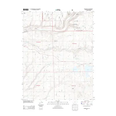2013 Map of Dolores East, 2013 Print
