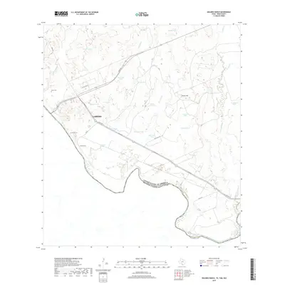 2019 Map of Dolores Ranch, 2019 Print