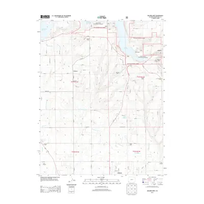 2013 Map of Dolores West, 2013 Print