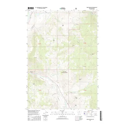 2017 Map of Dome Mountain, 2017 Print