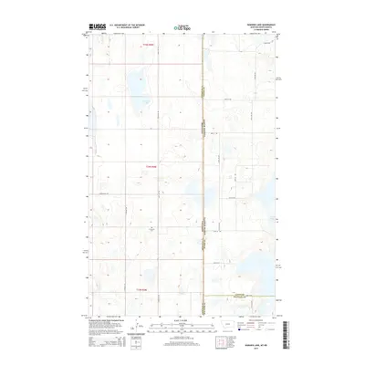 2014 Map of Dominek Lake, 2014 Print