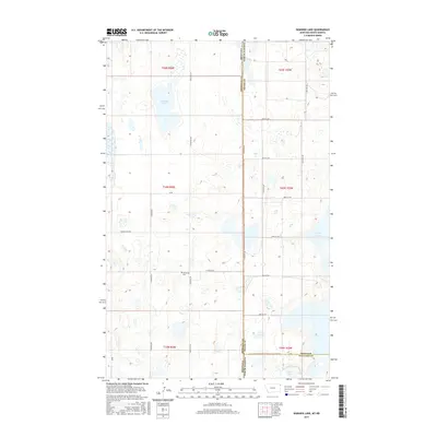 2017 Map of Dominek Lake, 2017 Print