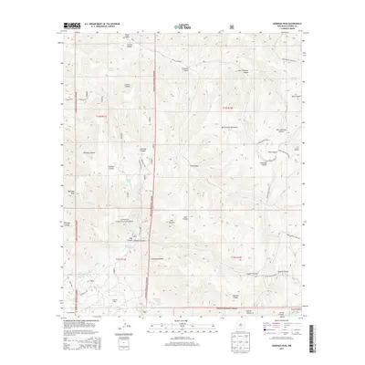 2013 Map of Domingo Peak, 2013 Print