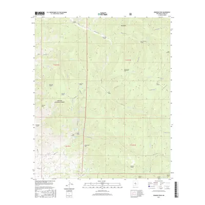 2017 Map of Domingo Peak, 2017 Print