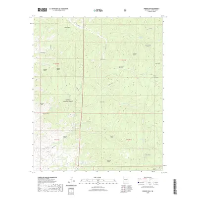 2020 Map of Domingo Peak, 2020 Print