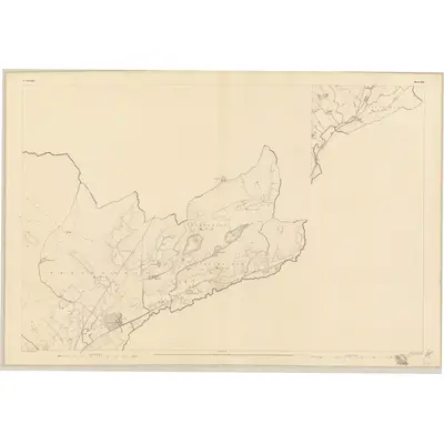 1835 Map of Donegal - Sheet 102 [with inset 102A]