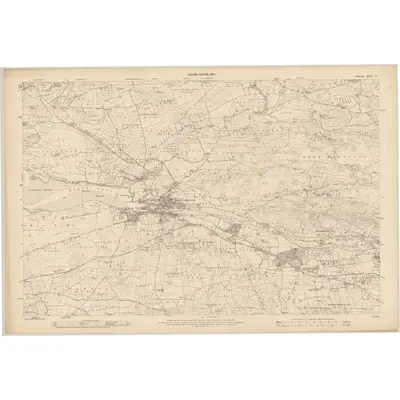 1905 Map of Donegal - Sheet 107, 1907 Print